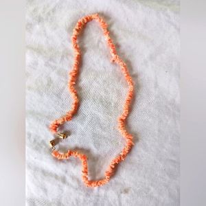 Small Coral Chips necklace